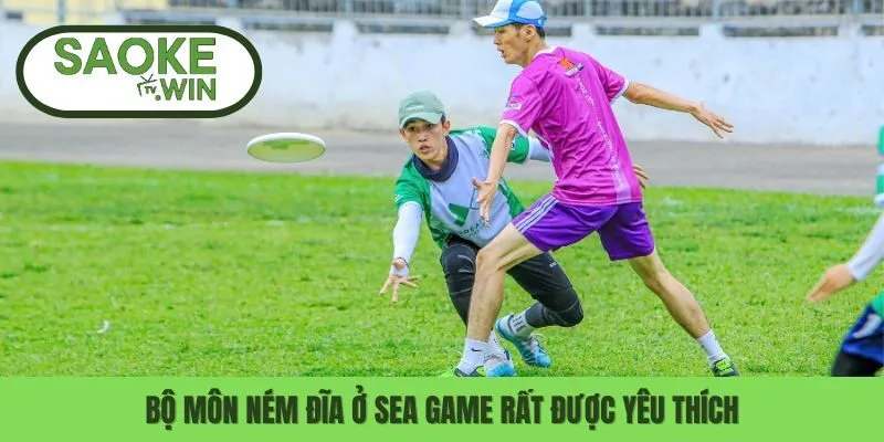 Bộ môn ném đĩa ở Sea game rất được yêu thích